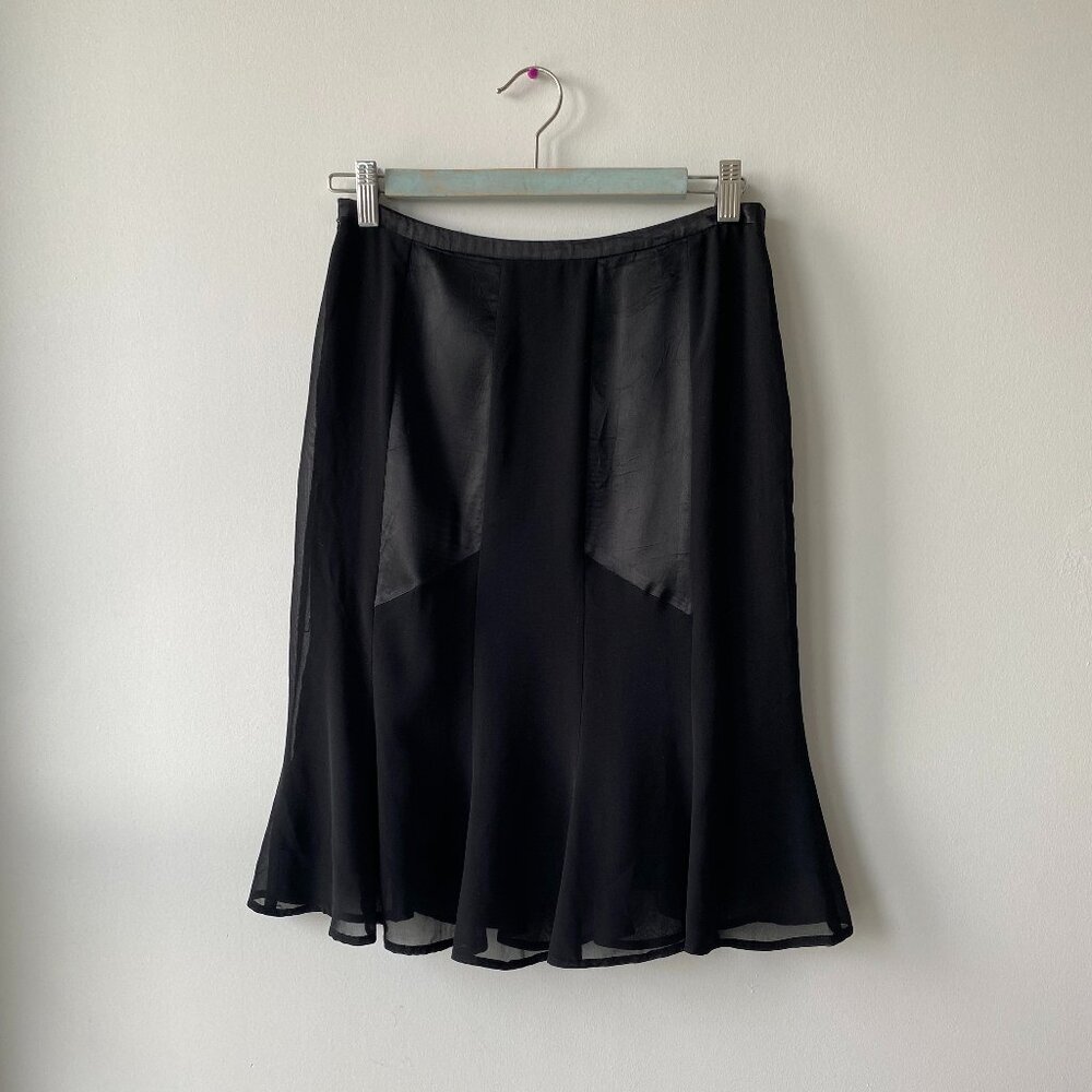 Vintage Esprit Flared Low Rise Midi Skirt